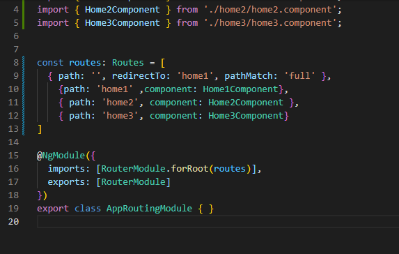 Creating A Routing Structure In Angular 