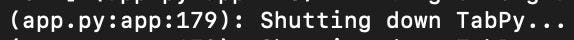 shutting down the analysis tool