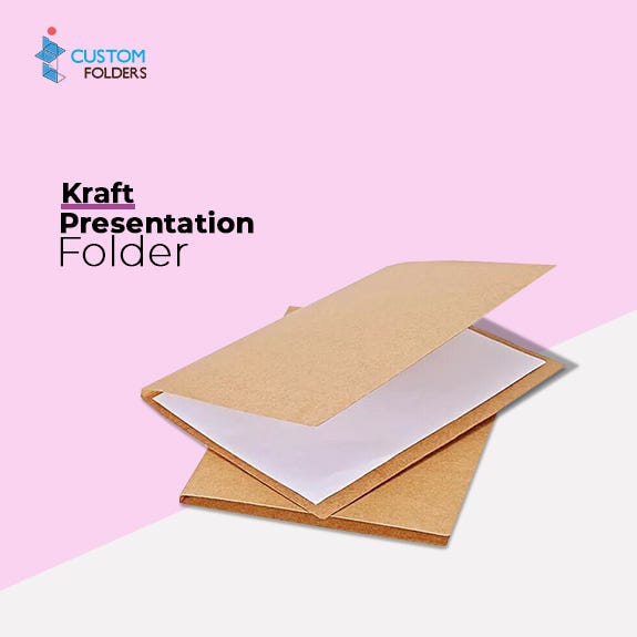 kraft paper folders John brad Medium