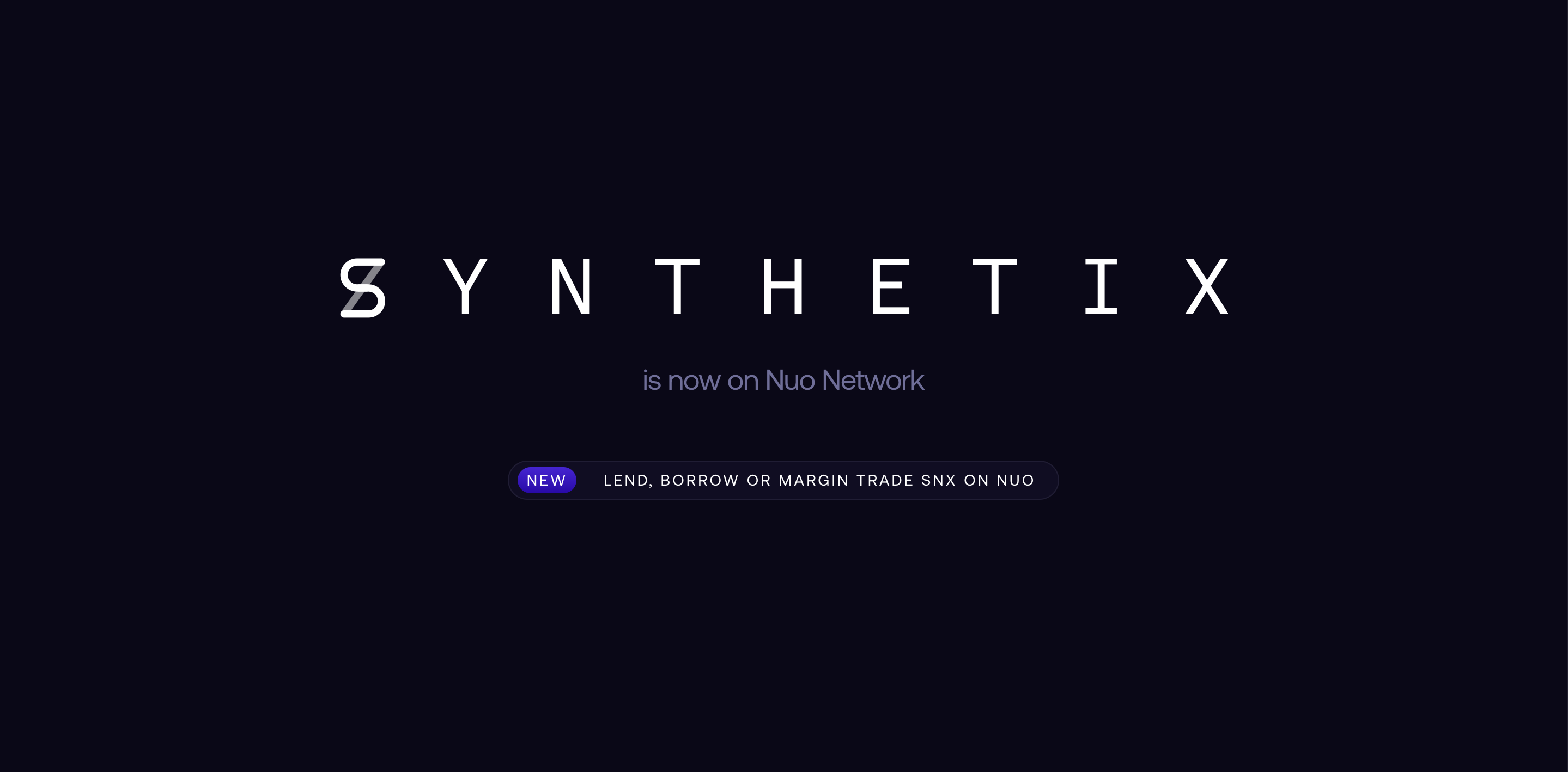Nuo — The First Margin Trade Platform for SNX | by Praneet Sinha | Nuo  Network | Medium