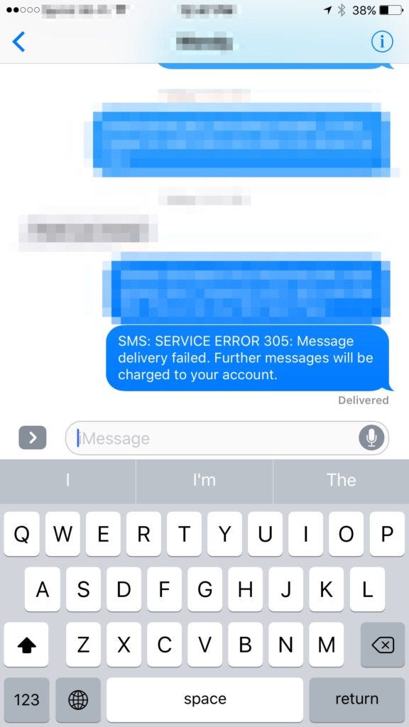 failed texts