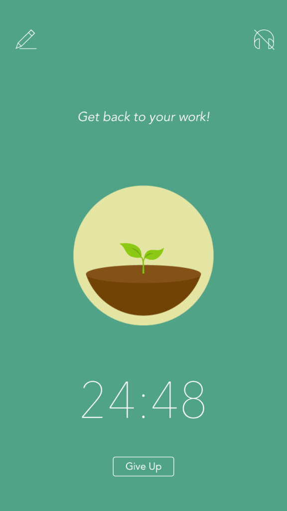 Forest Pomodoro timer. An app I often use for studying in the… by