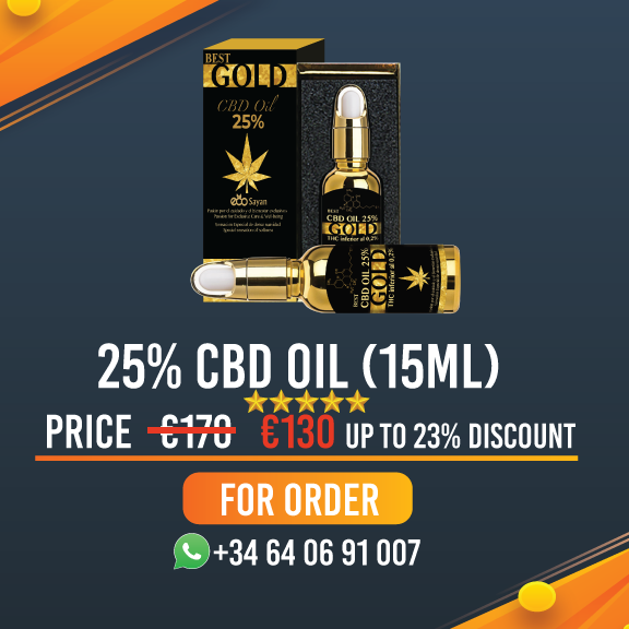 Best Gold CBD Oil 25 Best Gold CBD Oil 25 (10 ml) THC 0.2 Best Gold