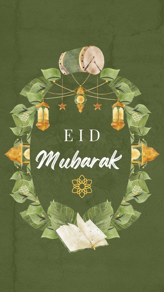Celebrating Eid alFitr Reflections on the End of Ramadan. by Tunde