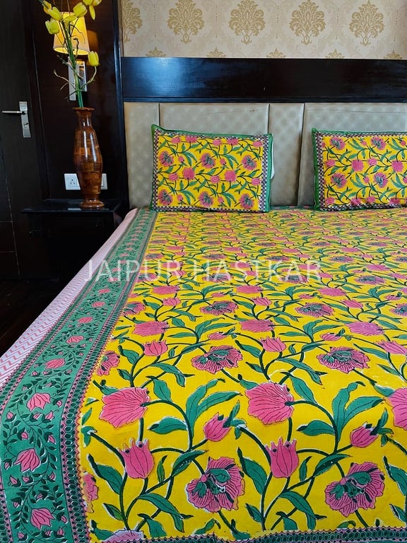 Why you should buy Jaipuri bedsheets from Jaipur hastkar? The handcrafted, luxurious bedsheets