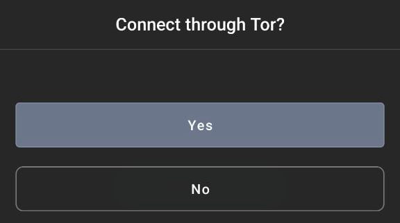 Tor connection