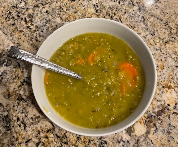 Vegan Yellow Split Pea Soup {easy, frugal}