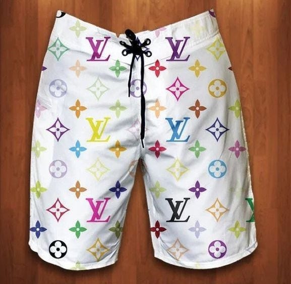Louis Vuitton Brown Shorts Pool Party Summer Luxury Fashion Beach For Men, by SuperHyp Store, Jul, 2023