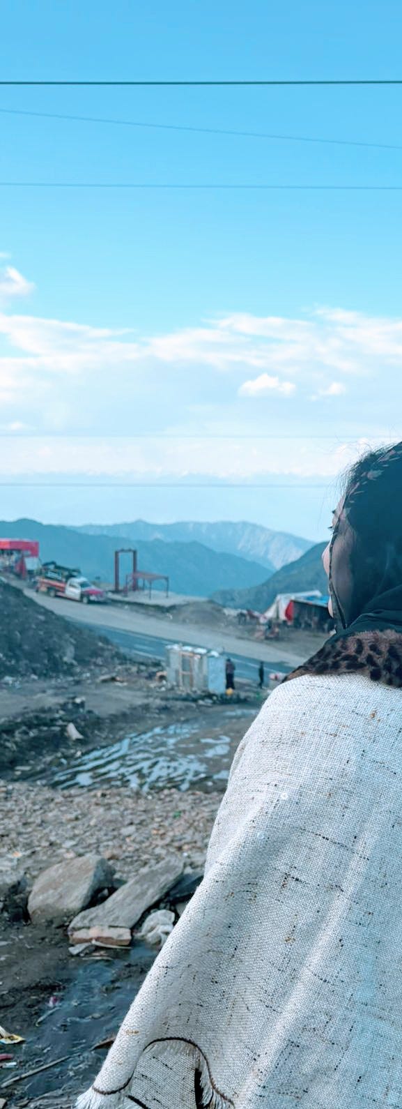 It was cold at the top of Babu sar top mountain: Image of me🫣