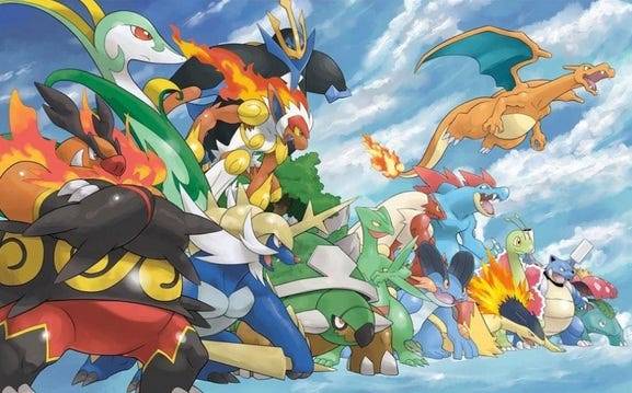 Pokemon X and Y starters 1