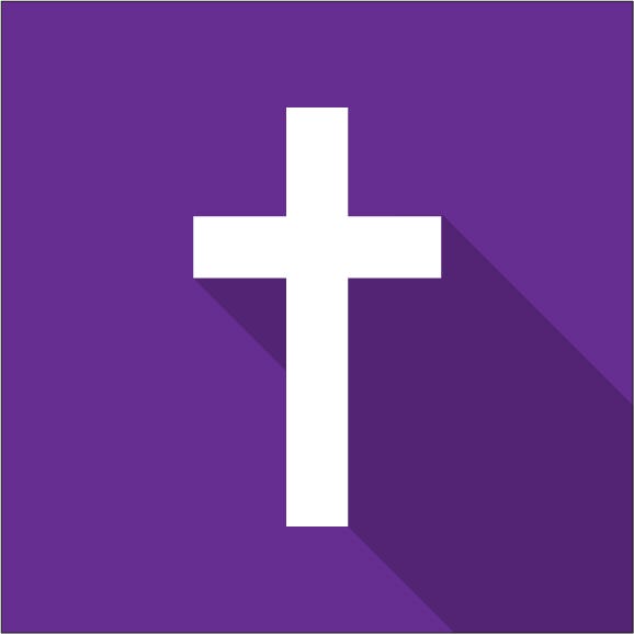Purple Cross Emoji