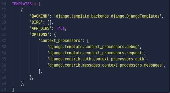 Templates Config
