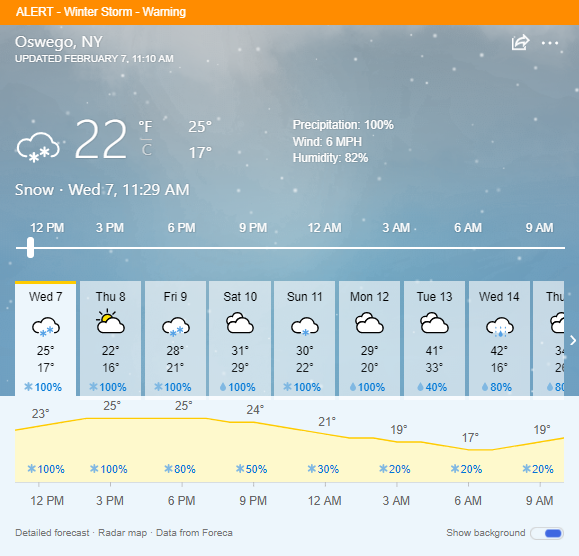 Snow Storm at Oswego State. Another snow storm is underway in… | by ...