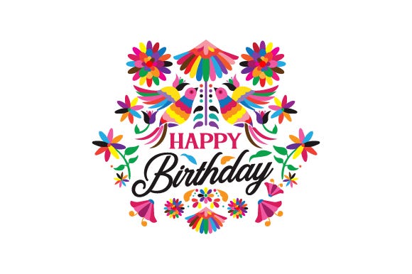 Happy Birthday Mexican Pattern - Vladpatani - Medium