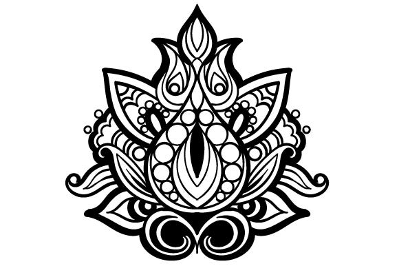 Mandala Lotus Flower (mandala Svg & Crafts) 