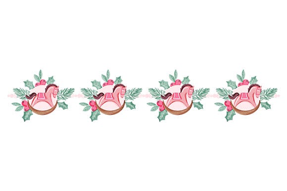 Rocking Horses Christmas Garland (Christmas SVG & Crafts) | by ...