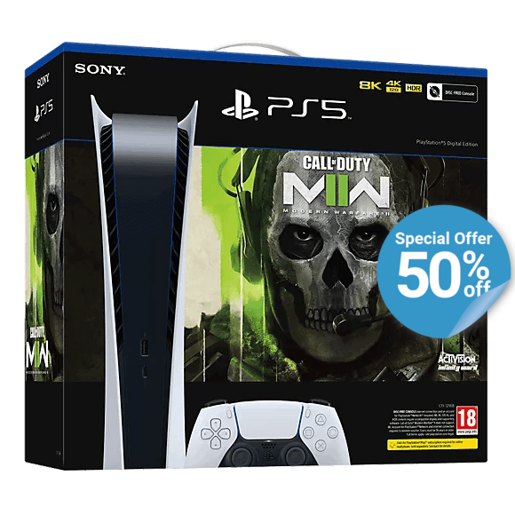 PS5 Call of Duty Modern Warfare II Digital Edition Console Bundle on Sale  for 50% off 🎮 - PlayStation Direct - Medium