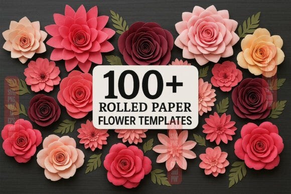 Botanical Luxury: 3D Paper Flower SVG