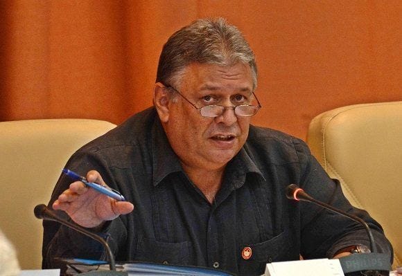 Marino Murillo, entonces jefe de la comisión para la reforma económica, el 21 de diciembre de 2017. Foto ANC