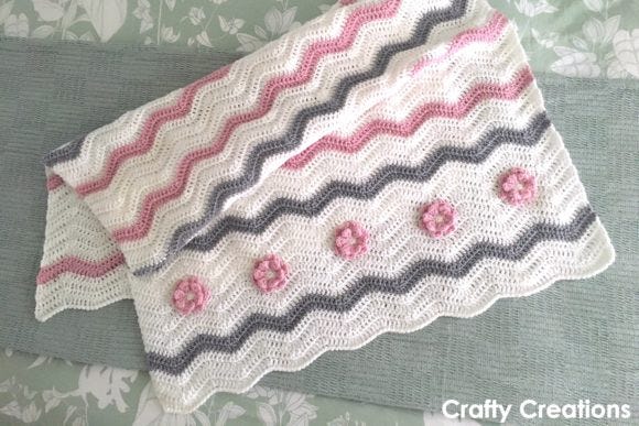 Floral Ripple Blanket