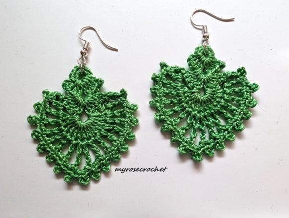 Crochet Pattern, Astra Earrings Pattern