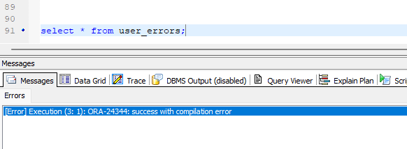 Conquering ORA-24344 Troubleshooting Compilation Errors in Oracle APEX - Oracle ORA-24344 Hatas - Onur Cirkin - Medium