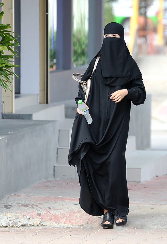 hijab style burka