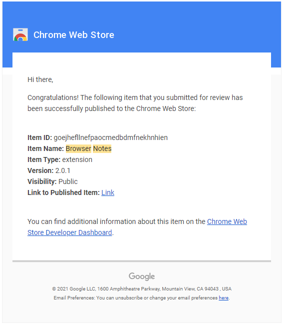 Successfully published our chrome extension in chrome webstore
