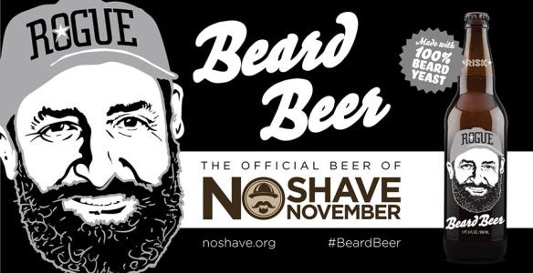 Beard Beer, Official Beer of No-Shave November | by Rogue Ales ...