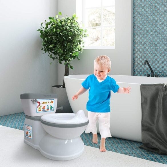 WHY MAYFAIR 1888SLOW 000 NEXTSTEP2 TOILET SEAT WITH BUILTIN POTTY