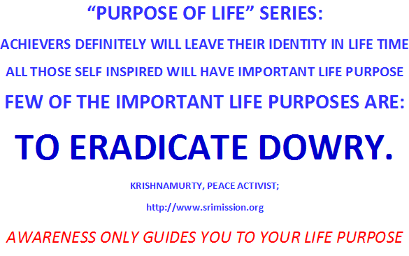  PURPOSE OF LIFE SERIES by Krishna Murty Medium