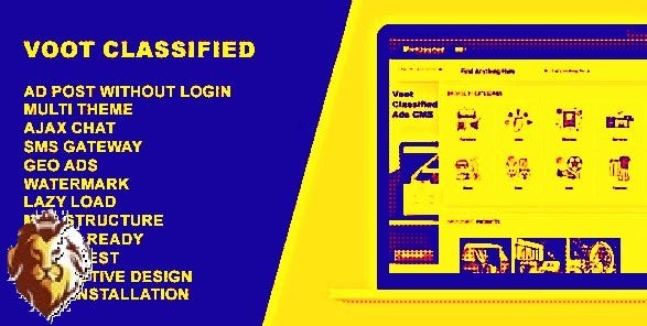 Voot Classified-Classified Ads CMS یک اسکریپت لیست که بسیار شیک و پیشرفته است.