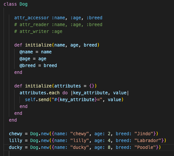 Ruby #1: OOP / Class / Instance / getter, setter/ Attr_accessor | by Greem  | Medium