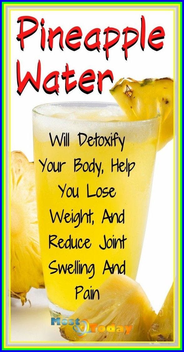 Pineapple Water Will Detoxify Your Body, Help You Lose Weight, And ...