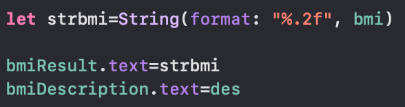 Figure 4 The code for setting the decimal places