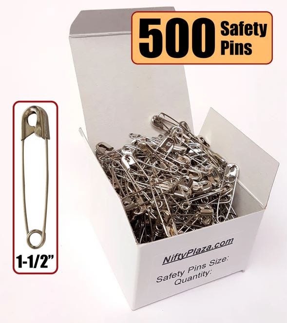 Buy Large Safety Pins, Size 1–1/2
