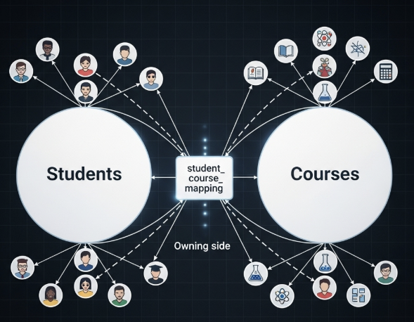 Complete Guide to @ManyToMany in JPA using Student-Course Example