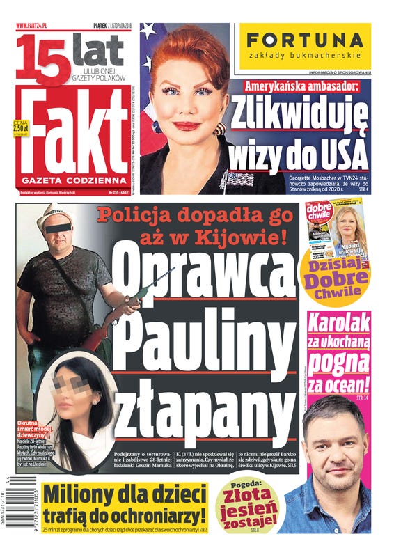 Przegląd prasy w upday [piątek, 2 listopada]
