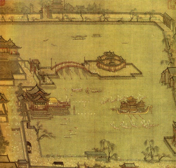 Games in the Jinming Pool; Zhang Zeduan; Northern Song Dynasty, 11th to 12th century.