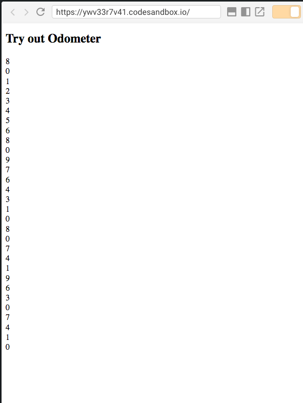 Create an animated counter with reactodometerjs/Hubspot Odometer.js
