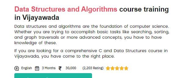 Best Data Structure and Algorithm Training Course in Vijayawada ...