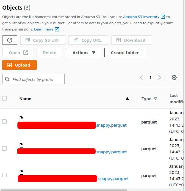 Writing data to AWS S3Bucket from 6 different sources AWS LL11 by