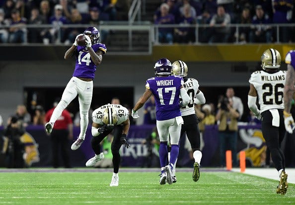 NFL: Stefon Diggs performs the Minnesota Miracle