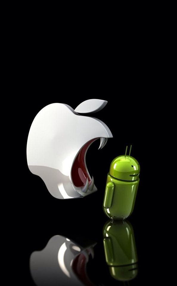 iPhone and Android battle over games