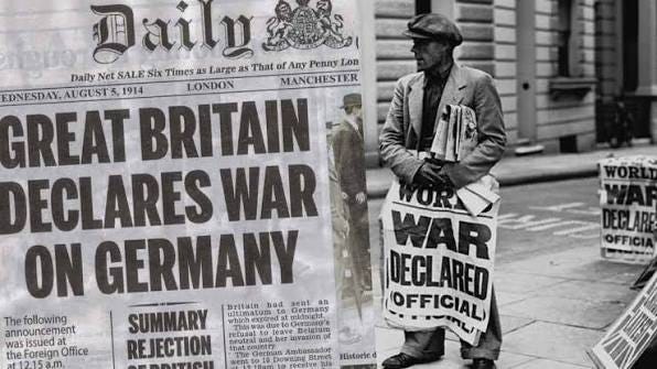 Pelanggaran terhadap netralitas Belgia menjadi faktor yang secara langsung membawa Britania Raya (Inggris) ke dalam Perang Dunia I. Sejak ditandatanganinya Treaty of London 1839, Inggris bersama beberapa kekuatan besar Eropa menjamin bahwa Belgia akan tetap menjadi negara yang netral dan tidak boleh diserang atau diduduki oleh negara mana pun. Namun, untuk melaksanakan Rencana Schlieffen (Schlieffen Plan), Jerman memutuskan menyerang Prancis melalui wilayah Belgia guna menghindari benteng pertahanan Prancis di sepanjang perbatasan langsung. Pada 4 Agustus 1914, pasukan Jerman melintasi perbatasan Belgia dan mulai menginvasi negara tersebut, meskipun pemerintah Belgia telah menolak ultimatum Jerman yang meminta izin melintasi wilayahnya. Tindakan ini dianggap sebagai pelanggaran terang-terangan terhadap hukum internasional dan Perjanjian London 1839. Pada hari yang sama, setelah ultimatum Inggris yang menuntut penarikan pasukan Jerman diabaikan, Britania Raya secara resmi menyatakan perang terhadap Jerman. Keterlibatan Inggris tidak hanya memperluas skala konflik di Eropa, tetapi juga membawa seluruh Imperium Britania, termasuk Kanada, Australia, Selandia Baru, India, dan berbagai koloni lainnya, ke dalam perang, sehingga konflik yang semula bersifat regional berubah menjadi perang global. https://www.facebook.com/100044665456532/posts/august-4th-1914-britain-declared-war-on-germany-after-the-germans-had-violated-t/1315183193313850/