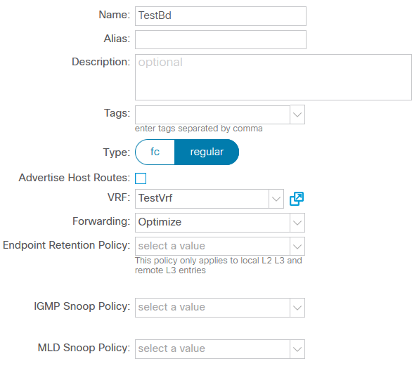 Figure 3. First step of BD config — all is default as well