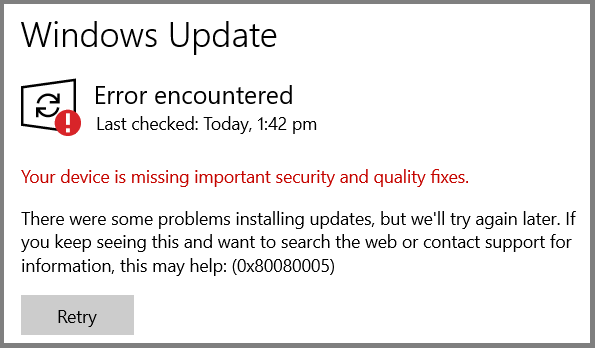 How to Fix Error Code 0x80080005 in Windows 10/11 Update? | by jason  winpath | Dec, 2023 | Medium