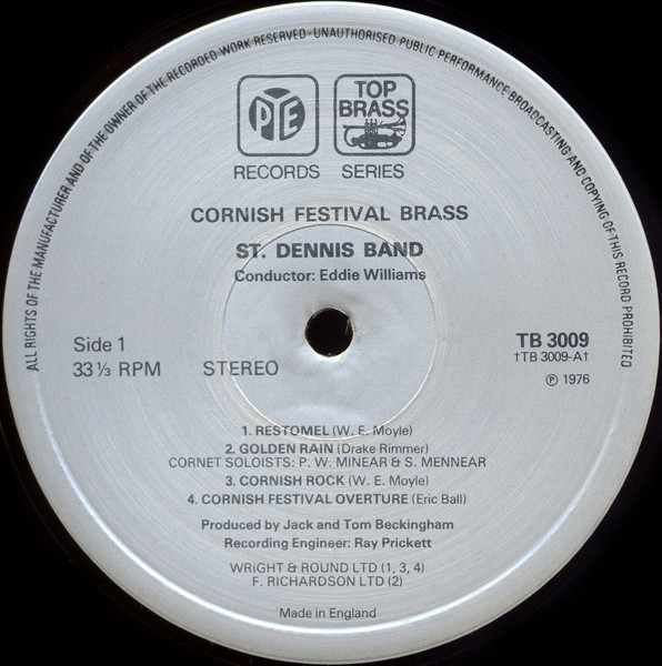 Pye (UK) Album Discography: Top Brass