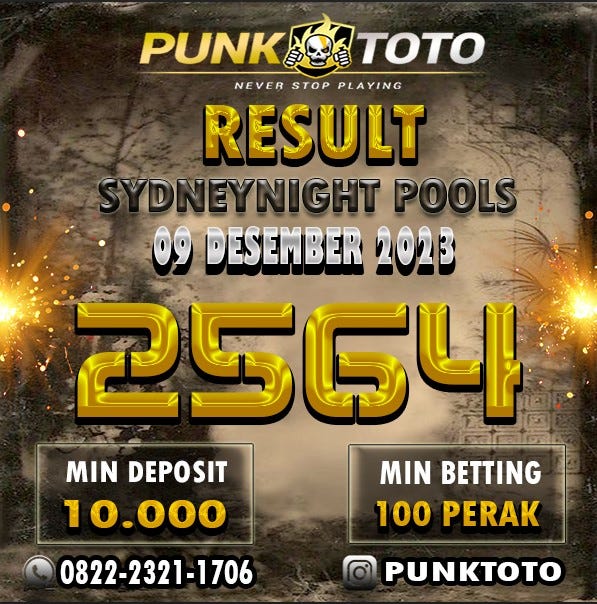 PUNKTOTO KELUARAN TOGEL PUNKTOTO HARI INI RESULT SYDNEYNIGHT POOLS