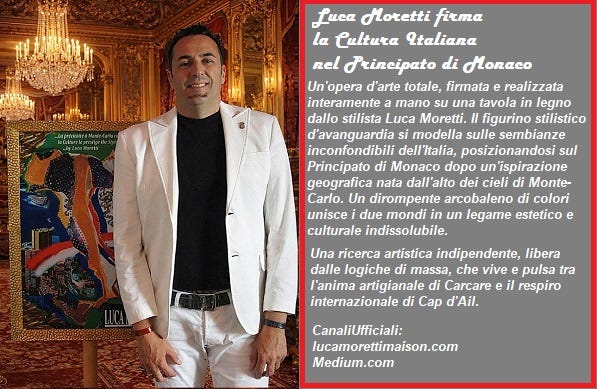 L’Alchimia geografica di Luca Moretti disegna l’Italia sul Cuore di Monte-Carlo
